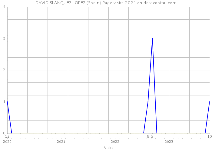 DAVID BLANQUEZ LOPEZ (Spain) Page visits 2024 