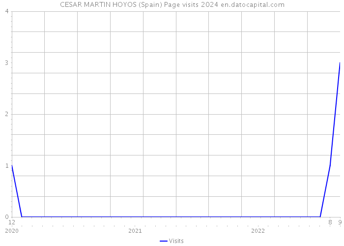 CESAR MARTIN HOYOS (Spain) Page visits 2024 