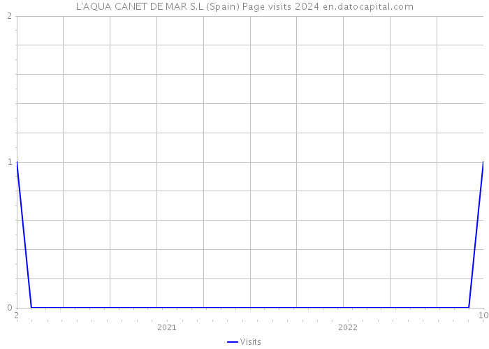 L'AQUA CANET DE MAR S.L (Spain) Page visits 2024 