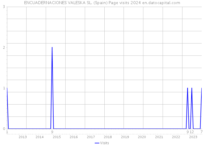 ENCUADERNACIONES VALESKA SL. (Spain) Page visits 2024 