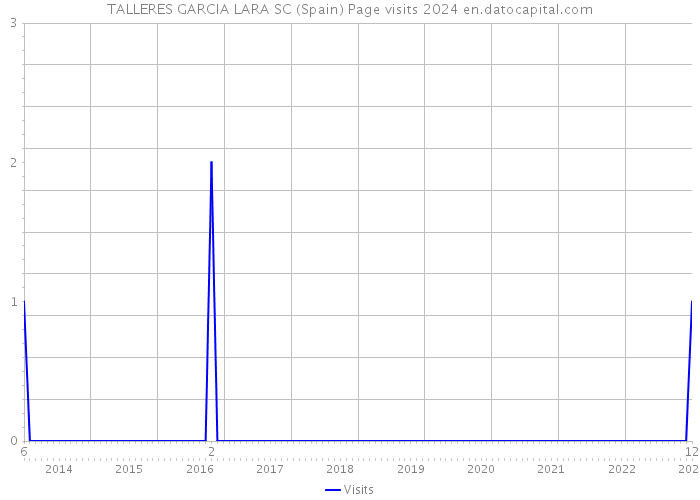 TALLERES GARCIA LARA SC (Spain) Page visits 2024 