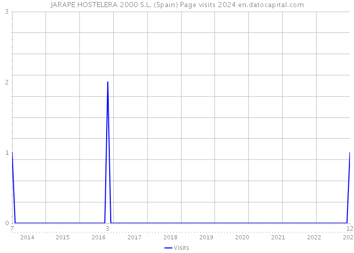 JARAPE HOSTELERA 2000 S.L. (Spain) Page visits 2024 