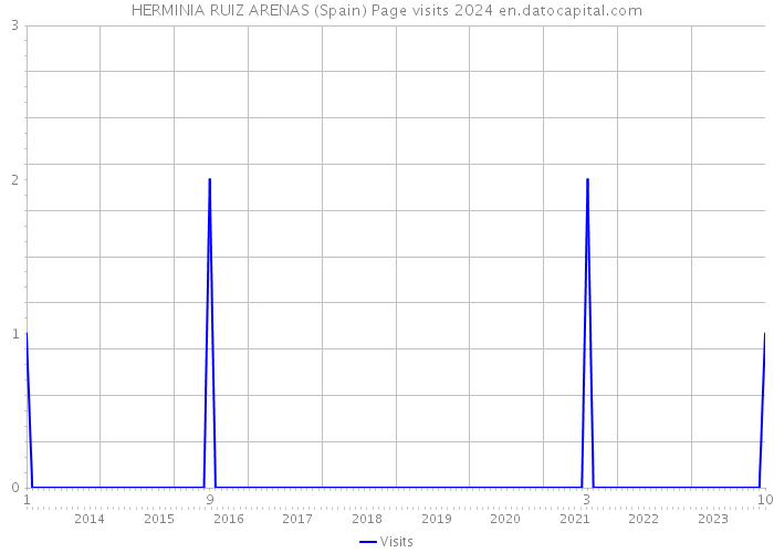 HERMINIA RUIZ ARENAS (Spain) Page visits 2024 
