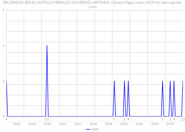 SEGURIDAD JESUS CASTILLO HIDALGO SOCIEDAD LIMITADA. (Spain) Page visits 2024 