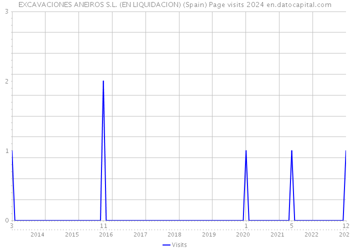 EXCAVACIONES ANEIROS S.L. (EN LIQUIDACION) (Spain) Page visits 2024 