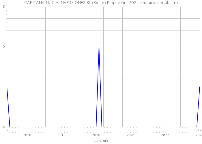 CAPITANA NUCIA INVERSIONES SL (Spain) Page visits 2024 