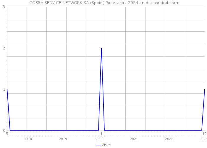 COBRA SERVICE NETWORK SA (Spain) Page visits 2024 