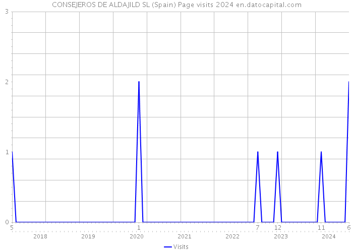 CONSEJEROS DE ALDAJILD SL (Spain) Page visits 2024 