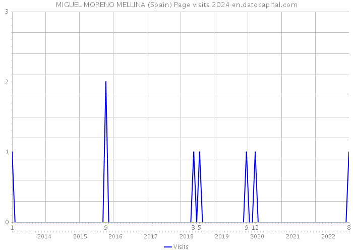 MIGUEL MORENO MELLINA (Spain) Page visits 2024 