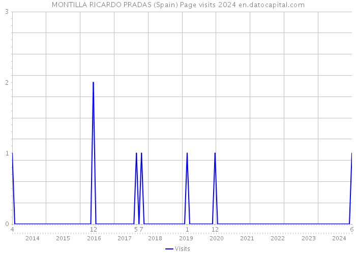 MONTILLA RICARDO PRADAS (Spain) Page visits 2024 