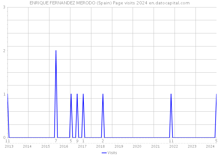 ENRIQUE FERNANDEZ MERODO (Spain) Page visits 2024 