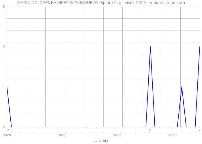 MARIA DOLORES RAMIREZ BARRIONUEVO (Spain) Page visits 2024 