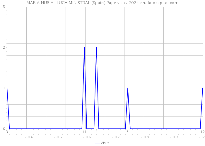 MARIA NURIA LLUCH MINISTRAL (Spain) Page visits 2024 