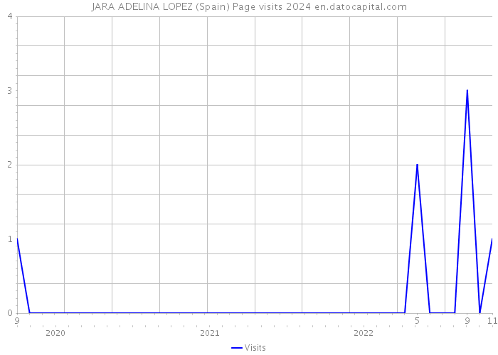 JARA ADELINA LOPEZ (Spain) Page visits 2024 