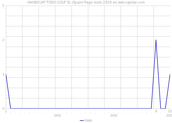 HANDICAP TODO GOLF SL (Spain) Page visits 2024 