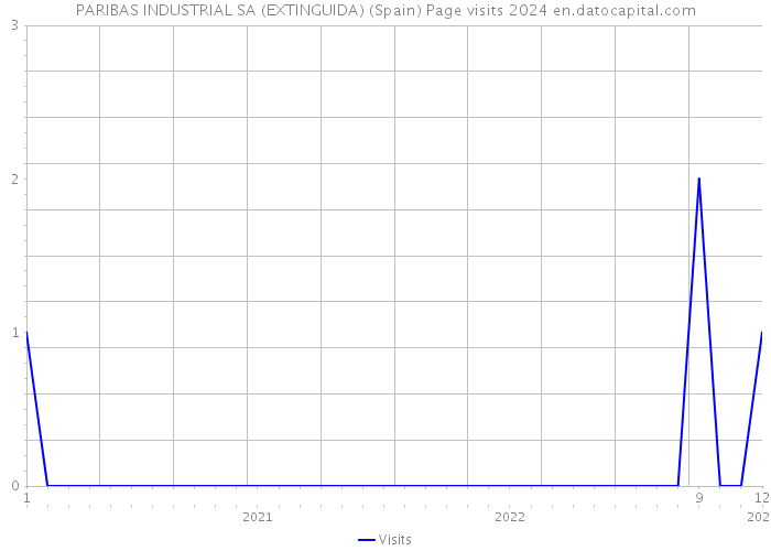 PARIBAS INDUSTRIAL SA (EXTINGUIDA) (Spain) Page visits 2024 