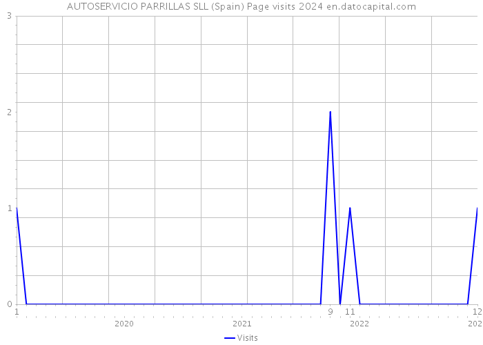 AUTOSERVICIO PARRILLAS SLL (Spain) Page visits 2024 