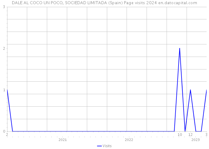 DALE AL COCO UN POCO, SOCIEDAD LIMITADA (Spain) Page visits 2024 