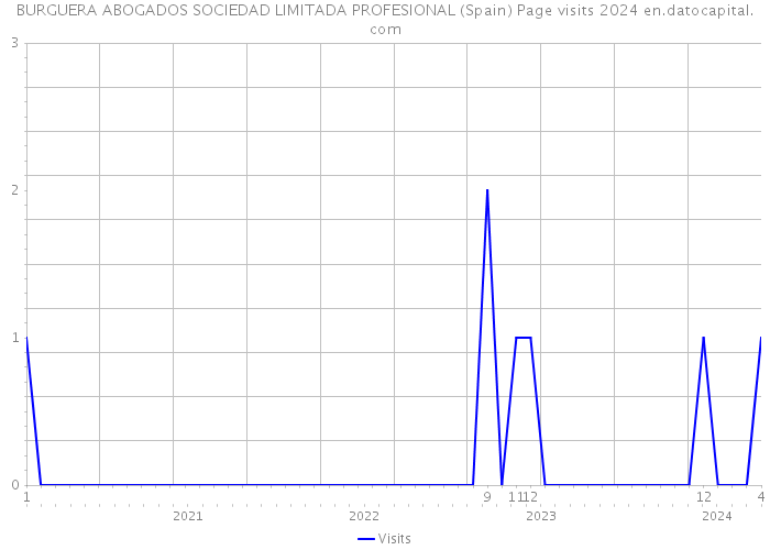 BURGUERA ABOGADOS SOCIEDAD LIMITADA PROFESIONAL (Spain) Page visits 2024 