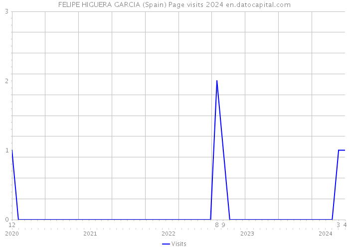 FELIPE HIGUERA GARCIA (Spain) Page visits 2024 