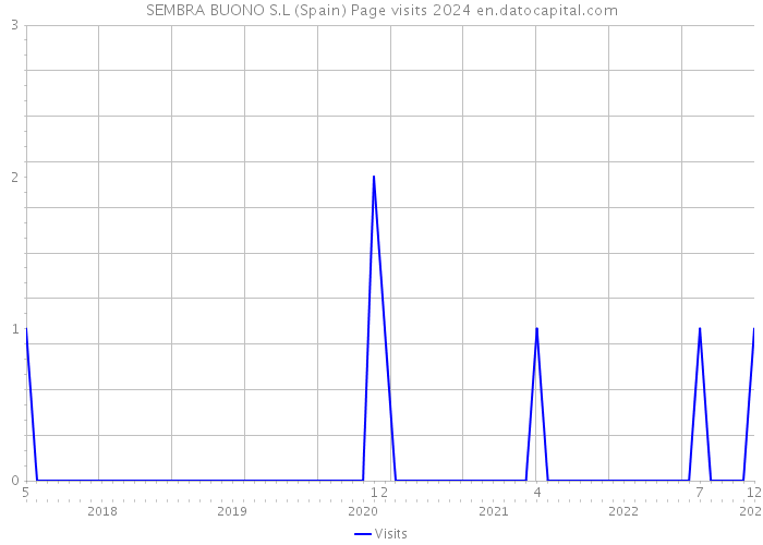 SEMBRA BUONO S.L (Spain) Page visits 2024 