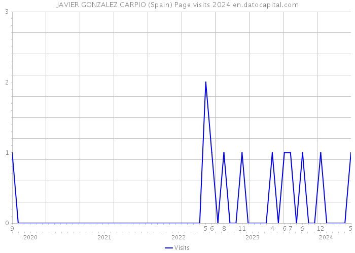 JAVIER GONZALEZ CARPIO (Spain) Page visits 2024 