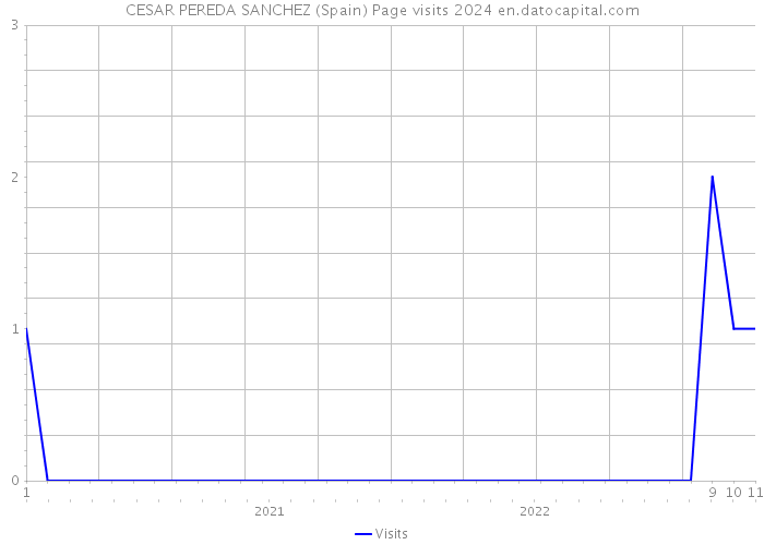 CESAR PEREDA SANCHEZ (Spain) Page visits 2024 