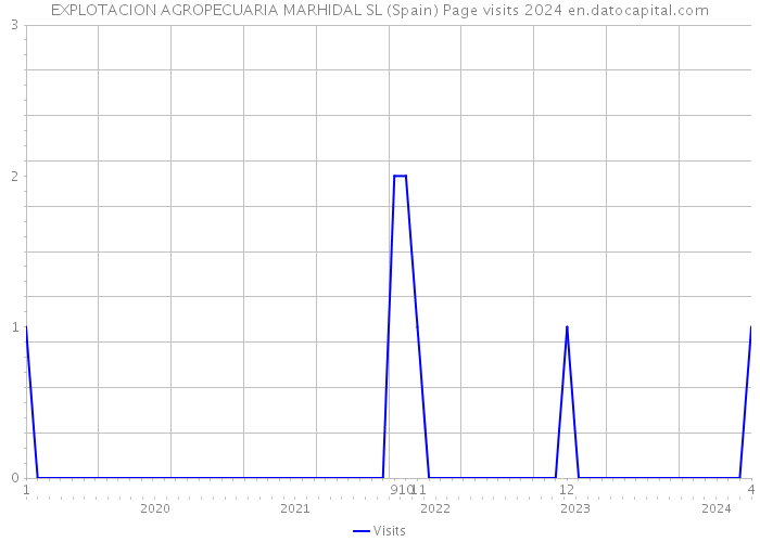 EXPLOTACION AGROPECUARIA MARHIDAL SL (Spain) Page visits 2024 