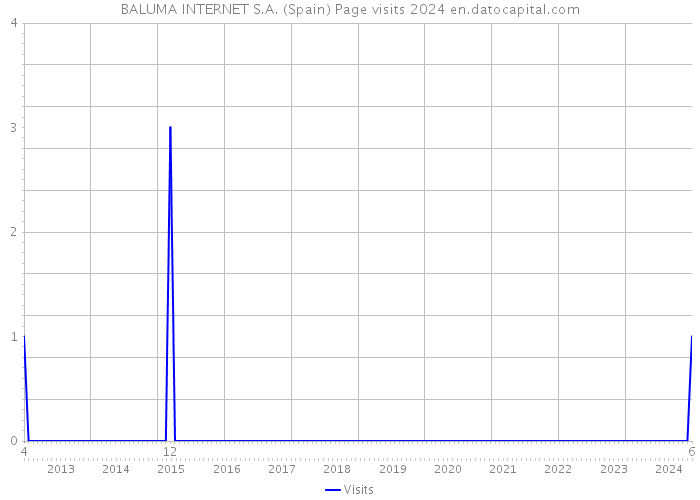 BALUMA INTERNET S.A. (Spain) Page visits 2024 