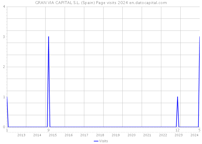 GRAN VIA CAPITAL S.L. (Spain) Page visits 2024 
