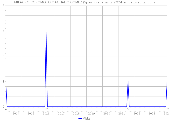 MILAGRO COROMOTO MACHADO GOMEZ (Spain) Page visits 2024 