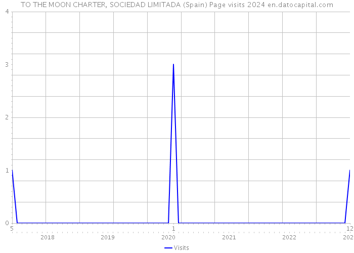 TO THE MOON CHARTER, SOCIEDAD LIMITADA (Spain) Page visits 2024 