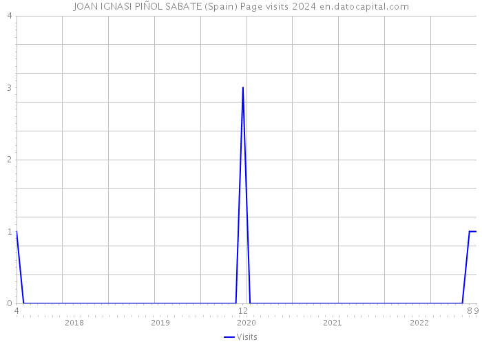 JOAN IGNASI PIÑOL SABATE (Spain) Page visits 2024 