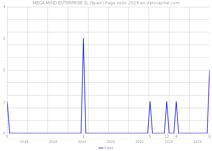 MEGA MIND ENTERPRISE SL (Spain) Page visits 2024 