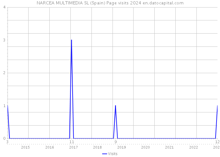 NARCEA MULTIMEDIA SL (Spain) Page visits 2024 