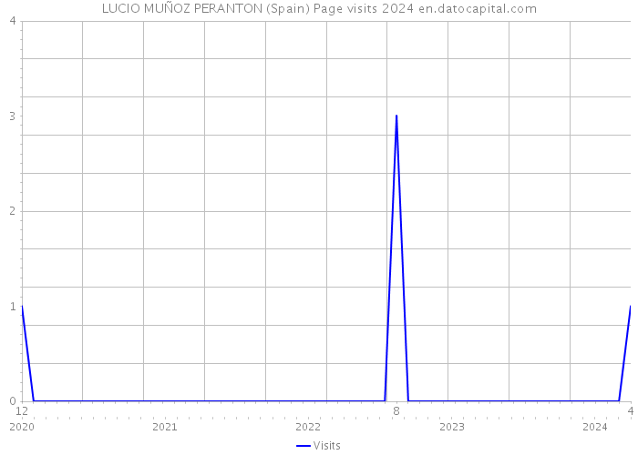 LUCIO MUÑOZ PERANTON (Spain) Page visits 2024 
