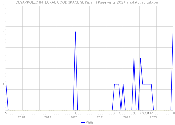 DESARROLLO INTEGRAL GOODGRACE SL (Spain) Page visits 2024 