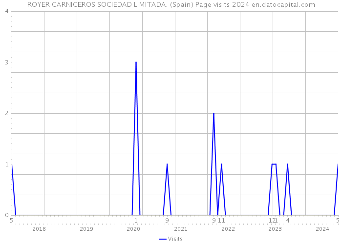 ROYER CARNICEROS SOCIEDAD LIMITADA. (Spain) Page visits 2024 