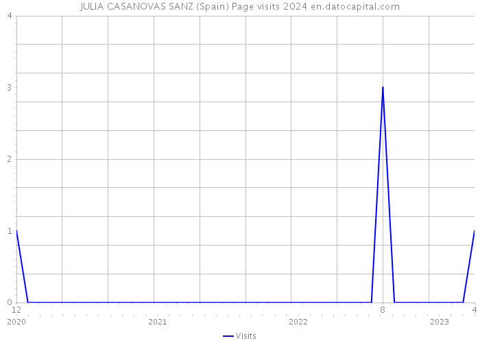 JULIA CASANOVAS SANZ (Spain) Page visits 2024 