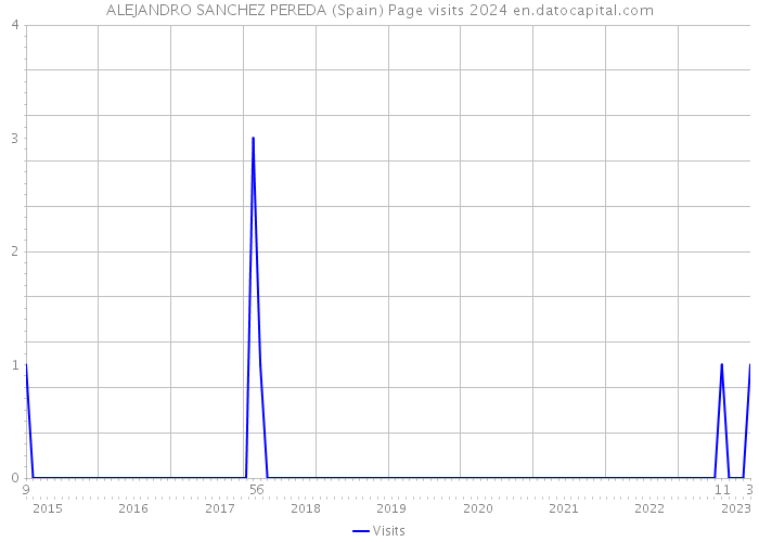 ALEJANDRO SANCHEZ PEREDA (Spain) Page visits 2024 