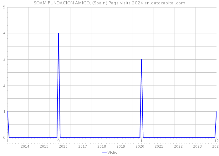 SOAM FUNDACION AMIGO, (Spain) Page visits 2024 