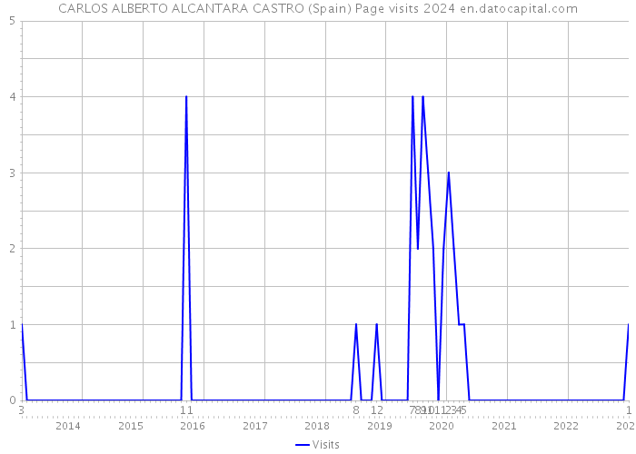 CARLOS ALBERTO ALCANTARA CASTRO (Spain) Page visits 2024 