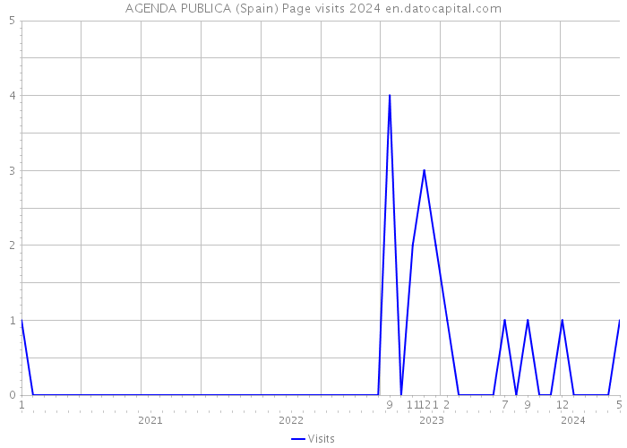 AGENDA PUBLICA (Spain) Page visits 2024 