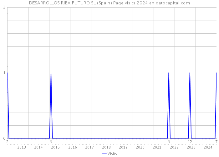 DESARROLLOS RIBA FUTURO SL (Spain) Page visits 2024 