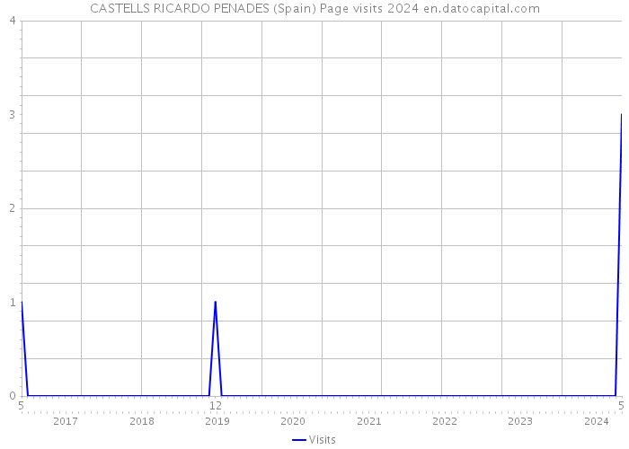 CASTELLS RICARDO PENADES (Spain) Page visits 2024 