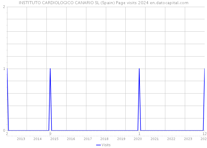 INSTITUTO CARDIOLOGICO CANARIO SL (Spain) Page visits 2024 