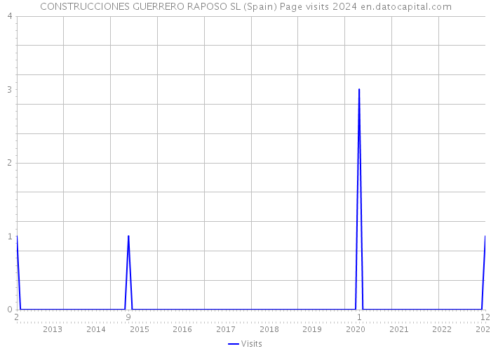 CONSTRUCCIONES GUERRERO RAPOSO SL (Spain) Page visits 2024 