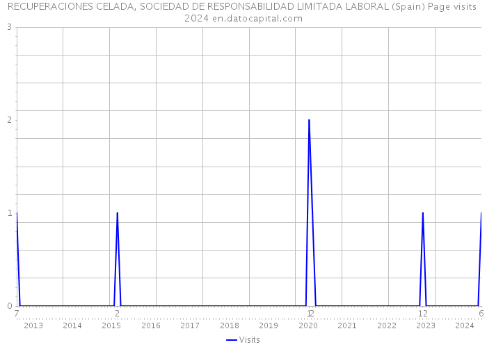 RECUPERACIONES CELADA, SOCIEDAD DE RESPONSABILIDAD LIMITADA LABORAL (Spain) Page visits 2024 