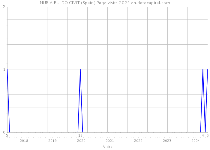 NURIA BULDO CIVIT (Spain) Page visits 2024 