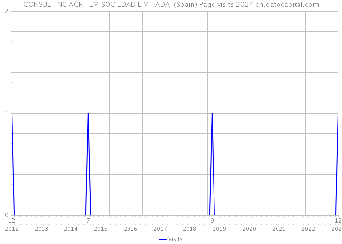 CONSULTING AGRITEM SOCIEDAD LIMITADA. (Spain) Page visits 2024 